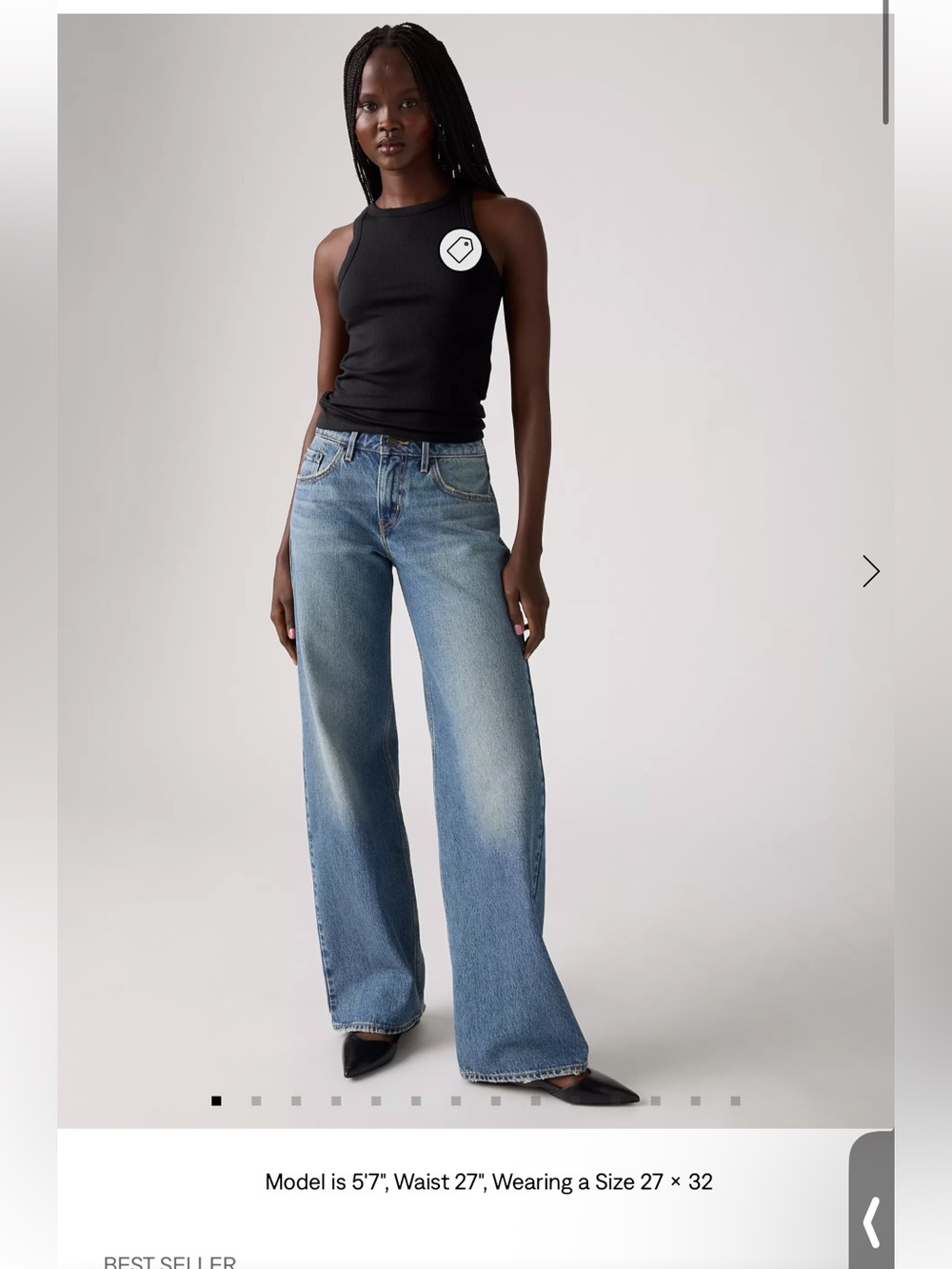 Levi's Low Loose Blue Jeans Size 27X32
